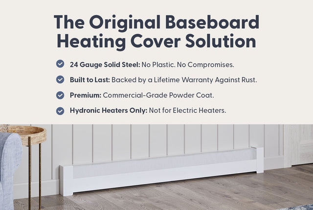 Basic Slip-On Baseboard Steel Heater Cover