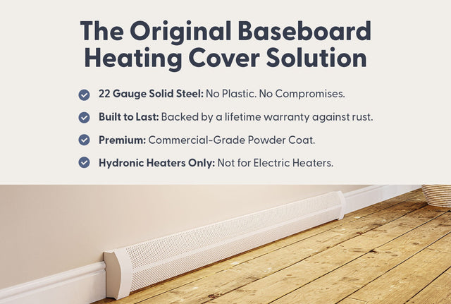 Elliptus Slip-On Baseboard Steel Heater Cover